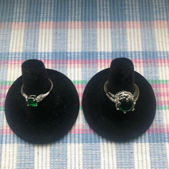 Fashion Green Stone Rings - Picture 8 of 8